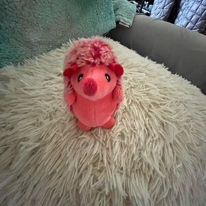Pink Plush Hedgehog Toy